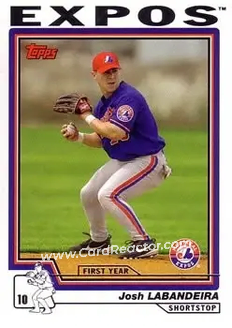 2004 Topps #310 - Josh Labandeira - Montreal Expos - Front 2004 Topps #310 - Josh Labandeira - Montreal Expos - Front