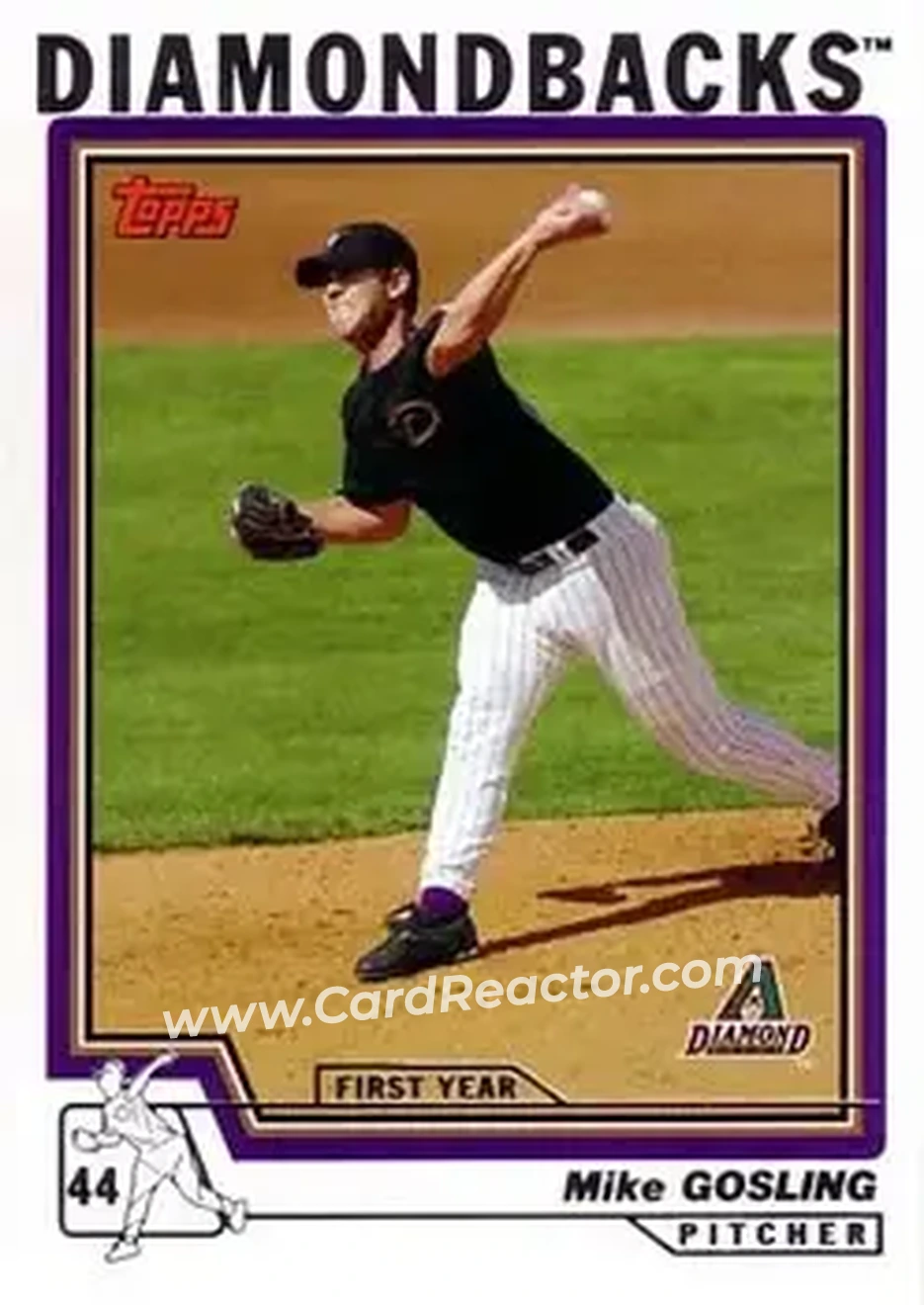 2004 Topps #317 - Mike Gosling - Arizona Diamondbacks - Front 2004 Topps #317 - Mike Gosling - Arizona Diamondbacks - Front
