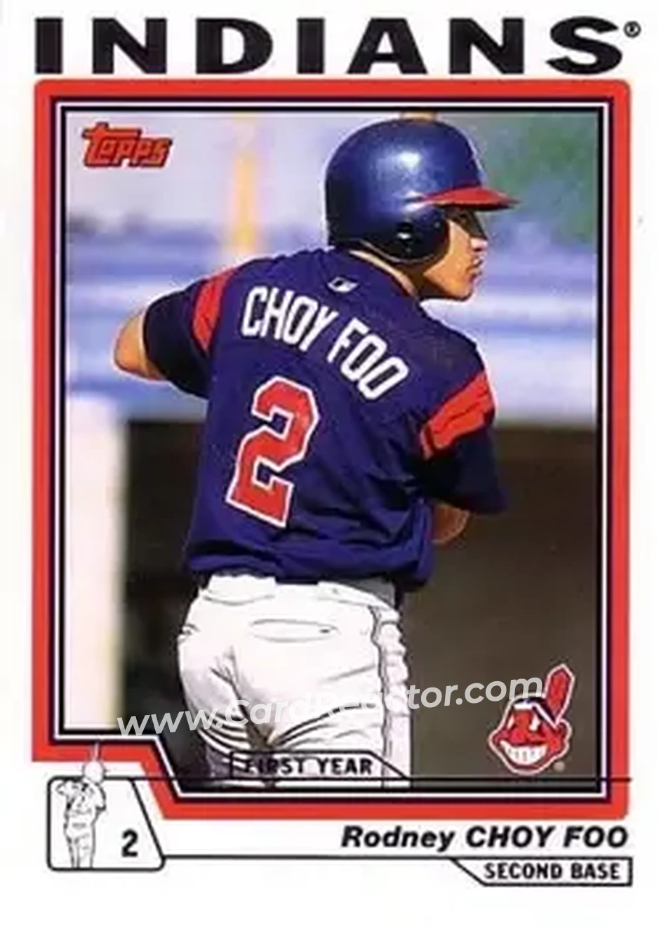 2004 Topps #320 - Rodney Choy Foo - Cleveland Indians - Front