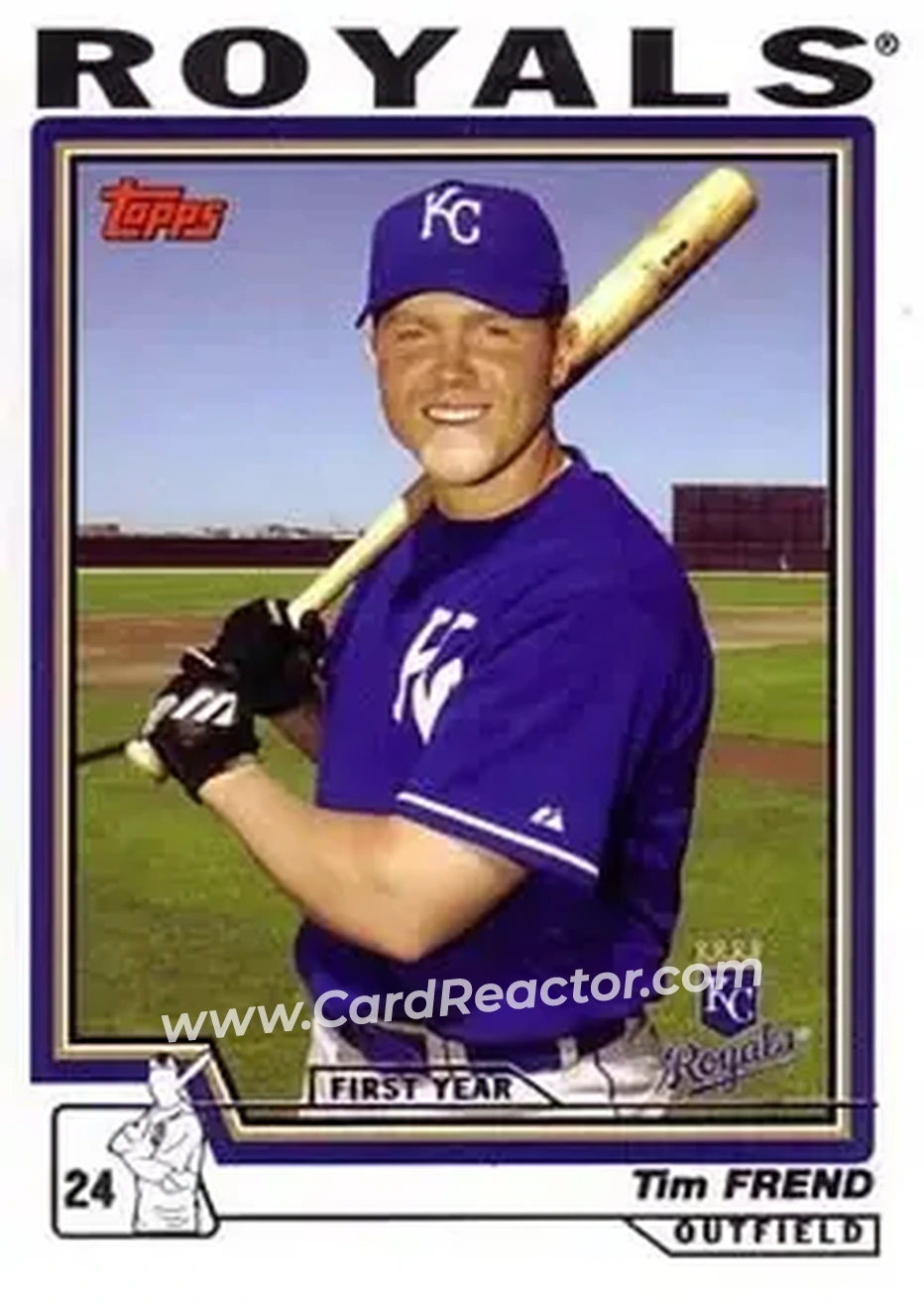 2004 Topps #321 - Tim Frend - Kansas City Royals - Front