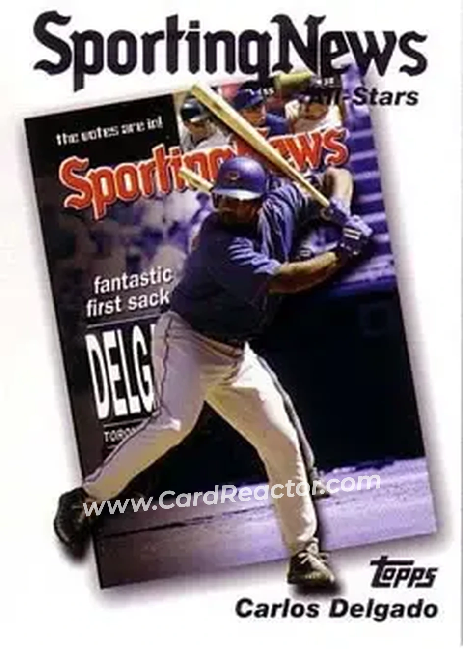 2004 Topps #356 - Carlos Delgado - Toronto Blue Jays - Front