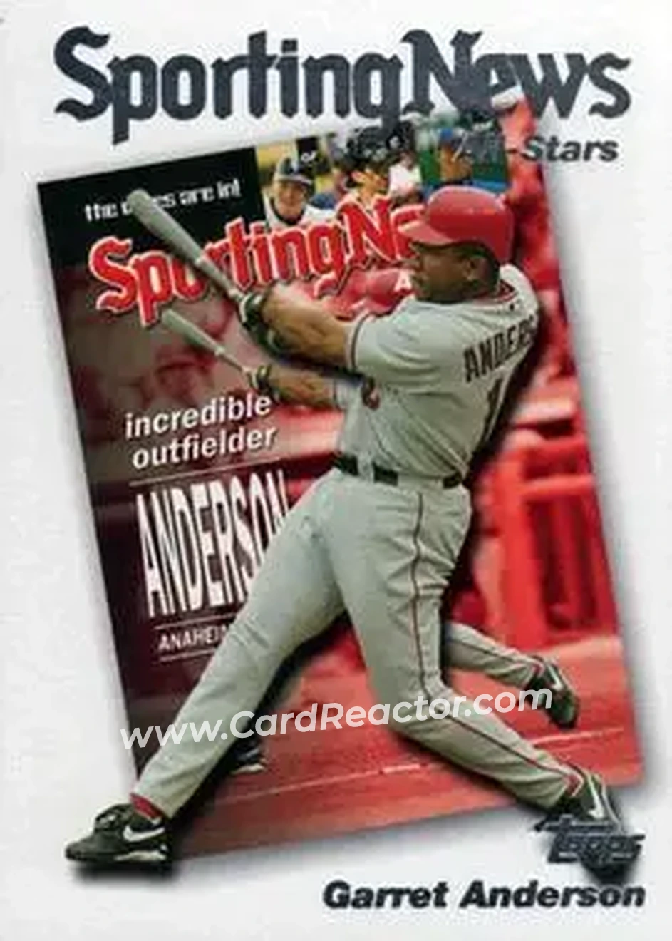 2004 Topps #361 - Garret Anderson - Anaheim Angels - Front