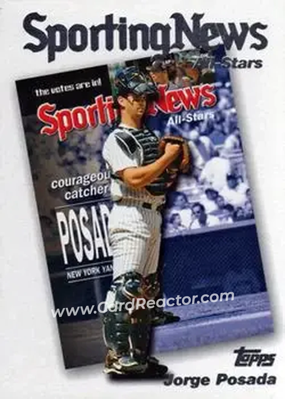 2004 Topps #363 - Jorge Posada - New York Yankees - Front 2004 Topps #363 - Jorge Posada - New York Yankees - Front