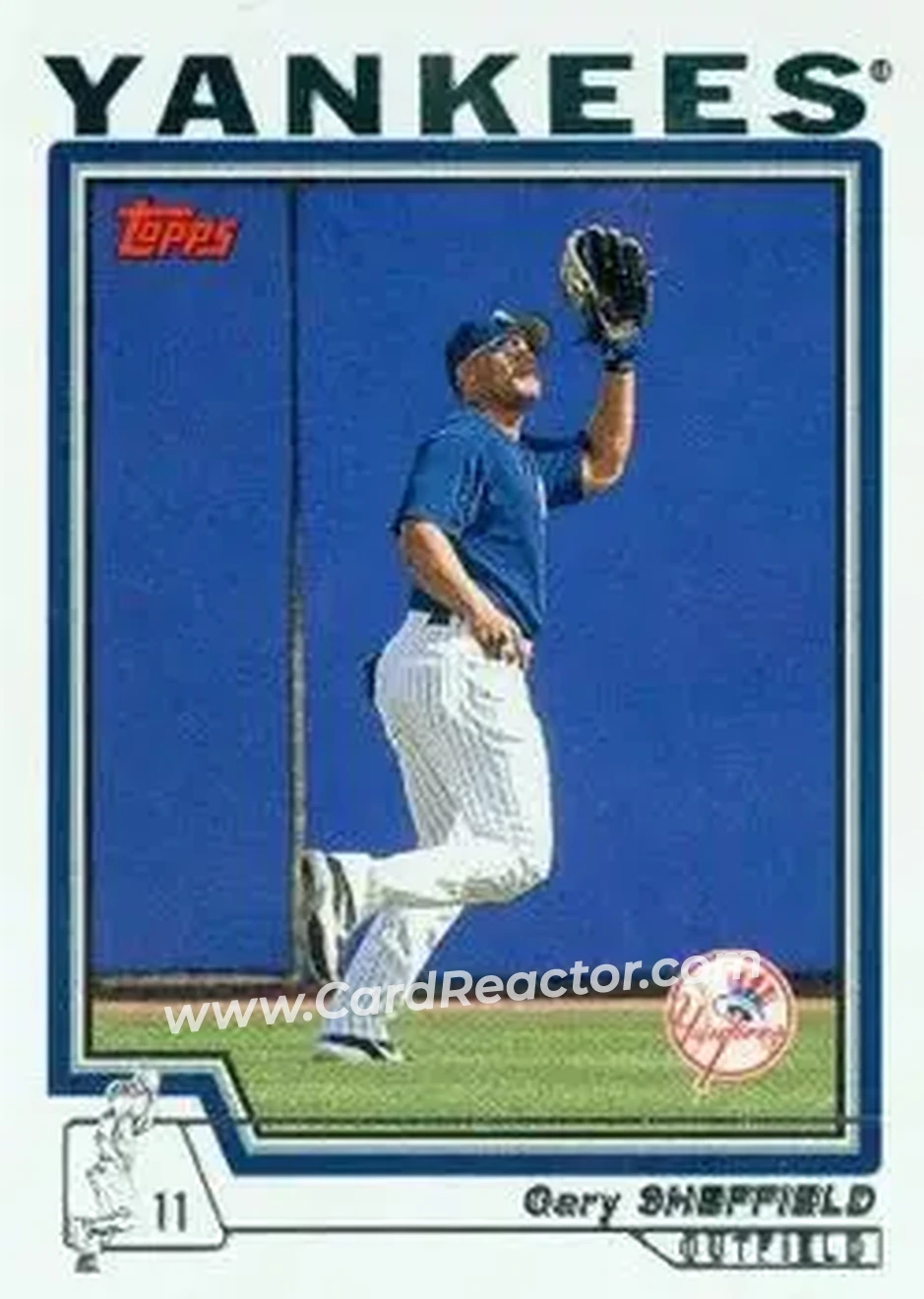 2004 Topps #370 - Gary Sheffield - New York Yankees - Front 2004 Topps #370 - Gary Sheffield - New York Yankees - Front