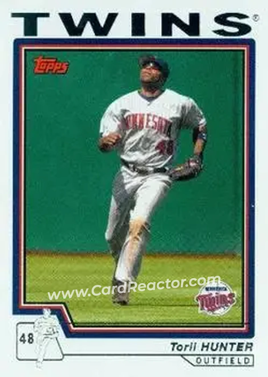 2004 Topps #372 - Torii Hunter - Minnesota Twins - Front