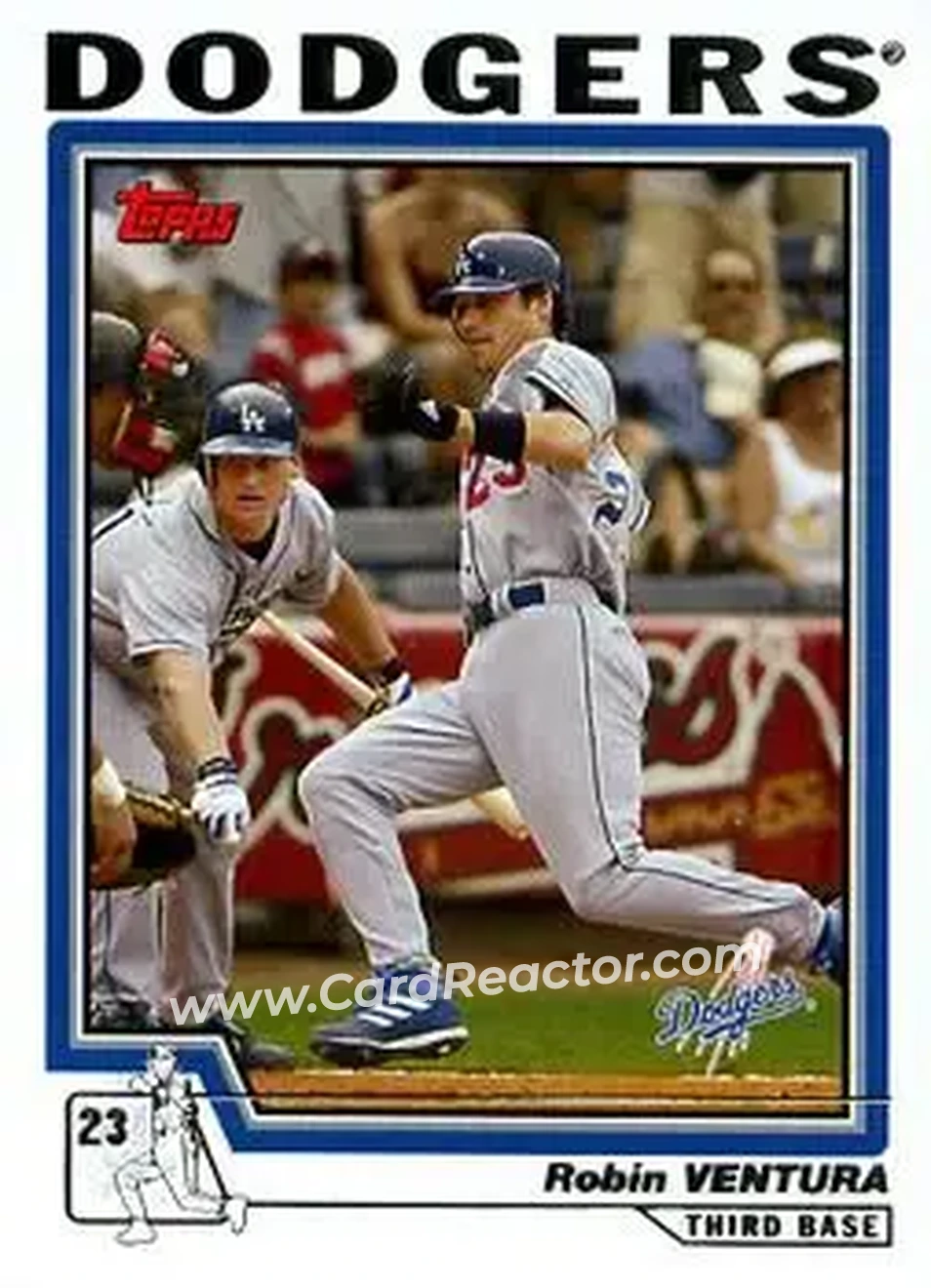 2004 Topps #377 - Robin Ventura - Los Angeles Dodgers - Front