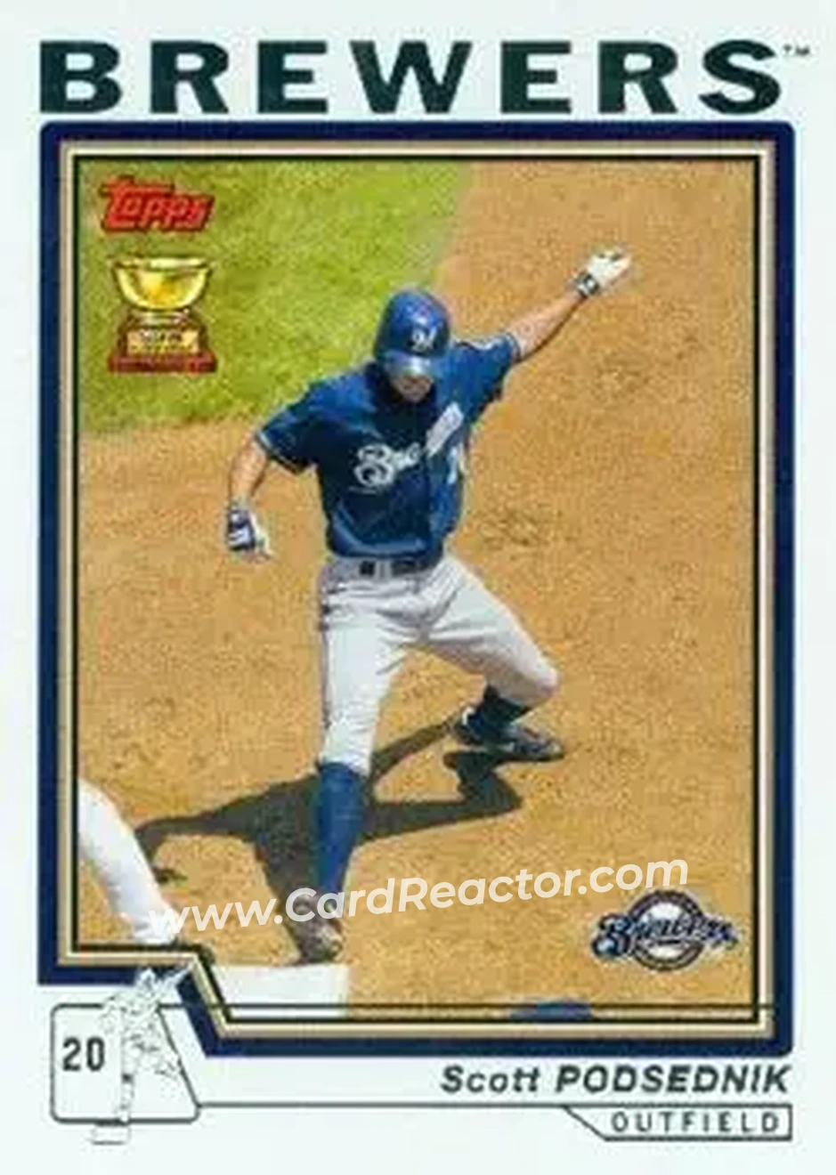 2004 Topps #378 - Scott Podsednik - Milwaukee Brewers - Front 2004 Topps #378 - Scott Podsednik - Milwaukee Brewers - Front