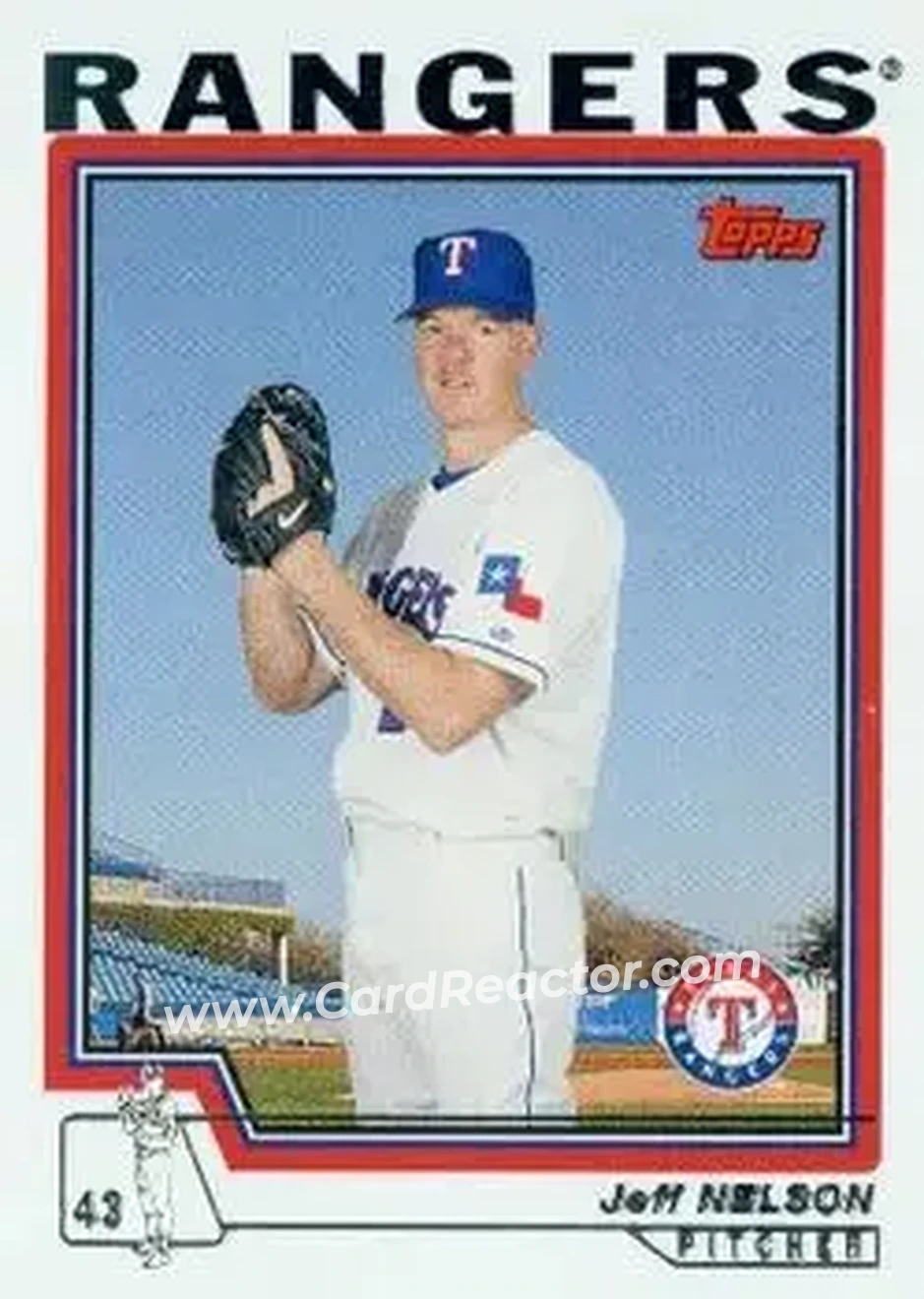 2004 Topps #382 - Jeff Nelson - Texas Rangers - Front