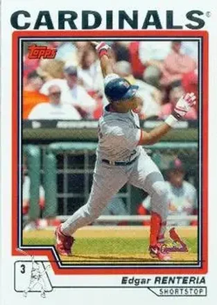 2004 Topps #389 - Edgar Renteria - St. Louis Cardinals