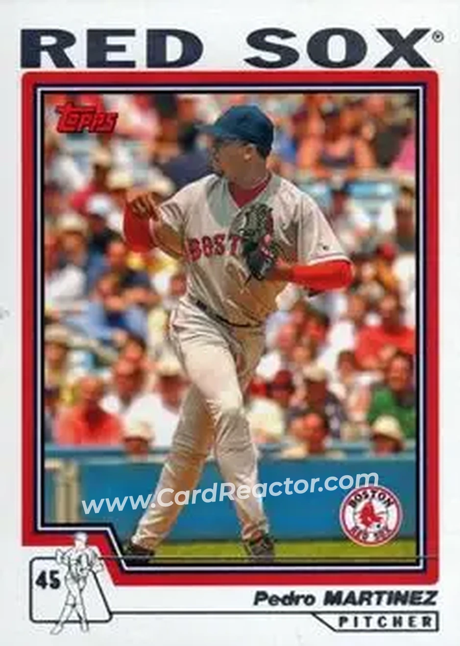 2004 Topps #405 - Pedro Martinez - Boston Red Sox - Front