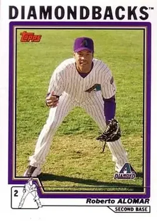 2004 Topps #456 - Roberto Alomar - Arizona Diamondbacks