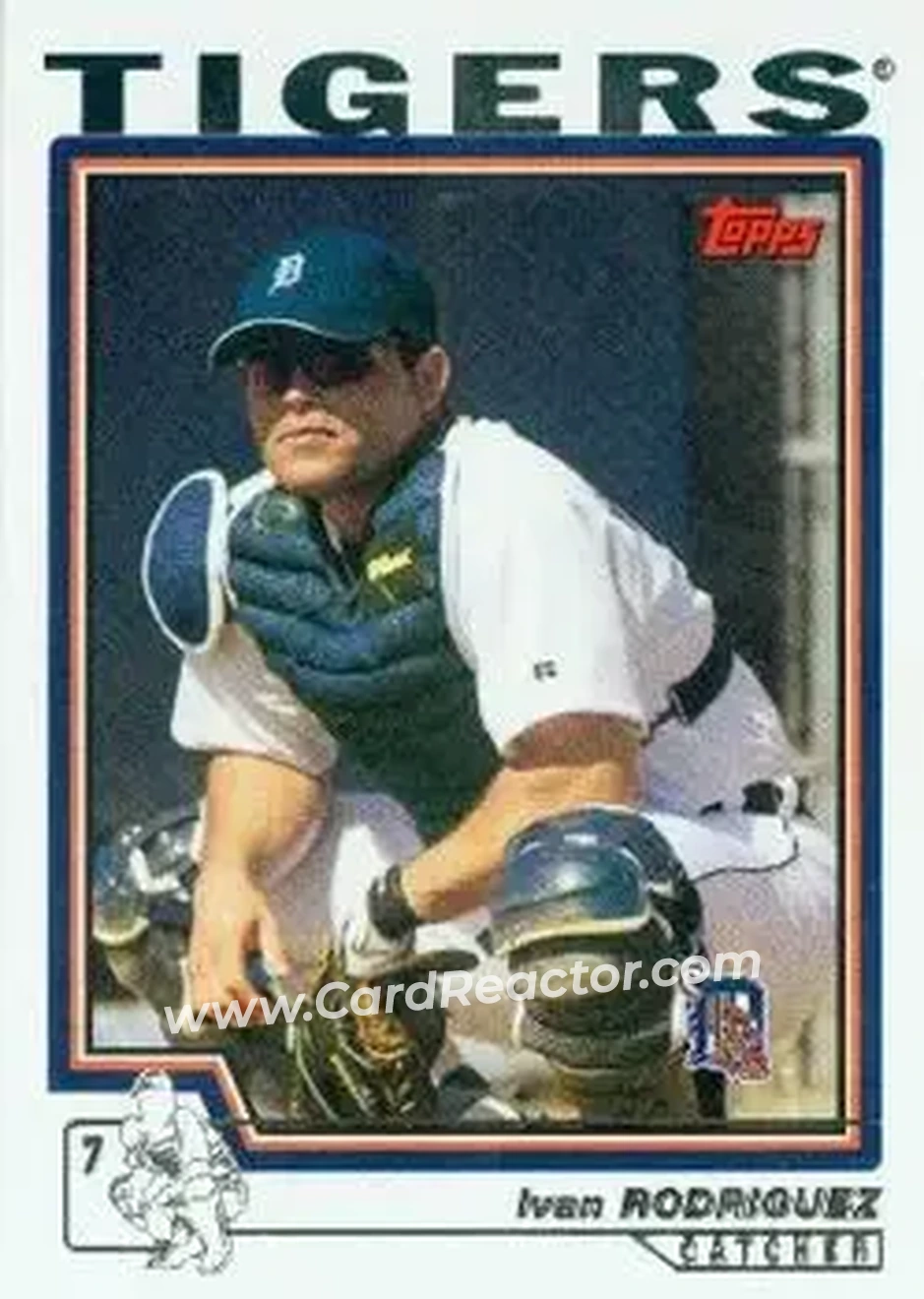 2004 Topps #500 - Ivan Rodriguez - Detroit Tigers - Front