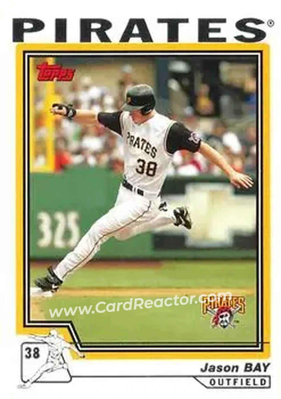 2004 Topps #411 - Jason Bay - Pittsburgh Pirates - Front 2004 Topps #411 - Jason Bay - Pittsburgh Pirates - Front