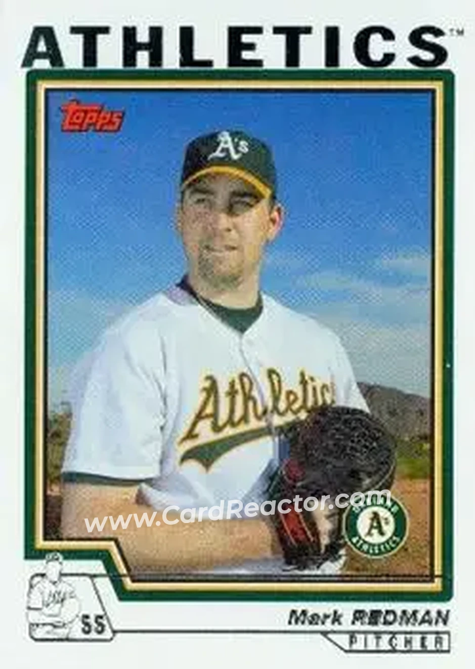2004 Topps #412 - Mark Redman - Oakland Athletics - Front