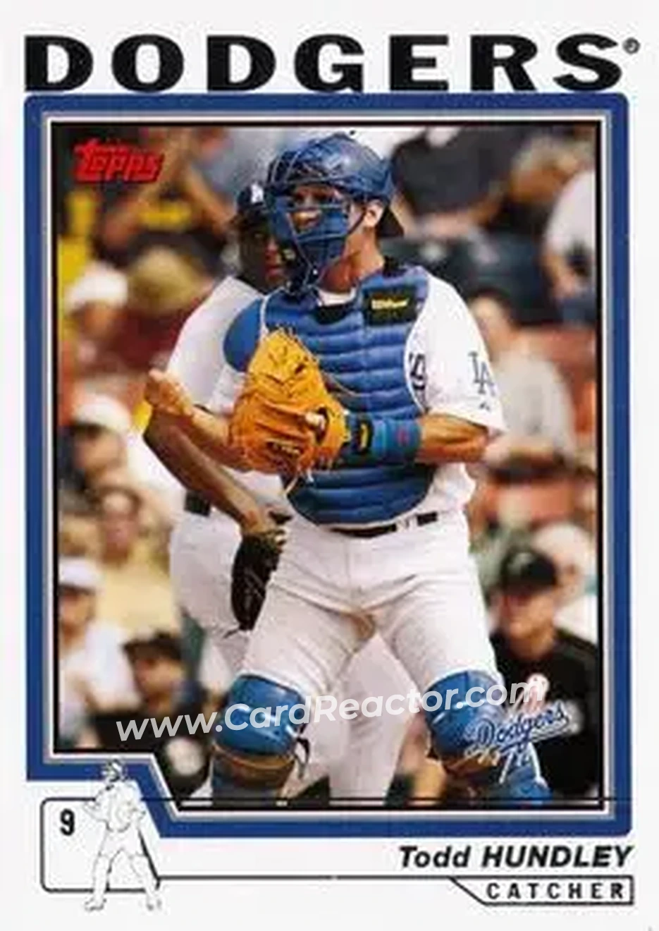 2004 Topps #415 - Todd Hundley - Los Angeles Dodgers - Front 2004 Topps #415 - Todd Hundley - Los Angeles Dodgers - Front