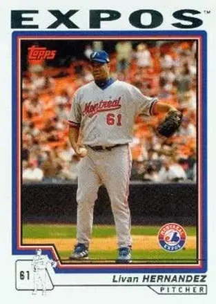 2004 Topps #418 - Livan Hernandez - Montreal Expos