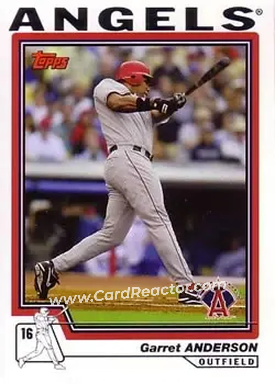 2004 Topps #430 - Garret Anderson - Anaheim Angels - Front 2004 Topps #430 - Garret Anderson - Anaheim Angels - Front