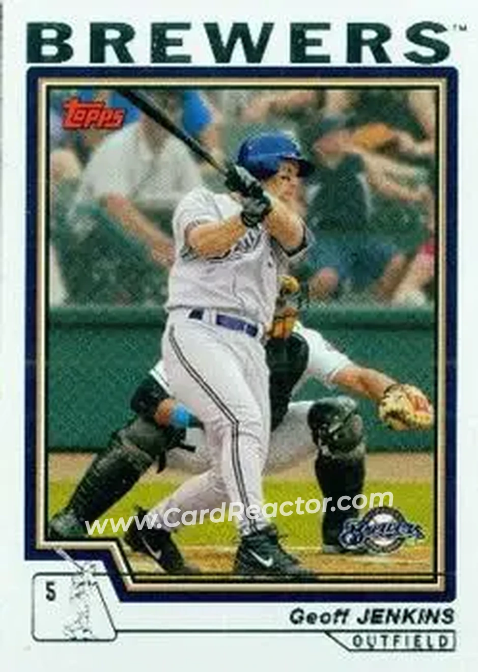 2004 Topps #441 - Geoff Jenkins - Milwaukee Brewers - Front