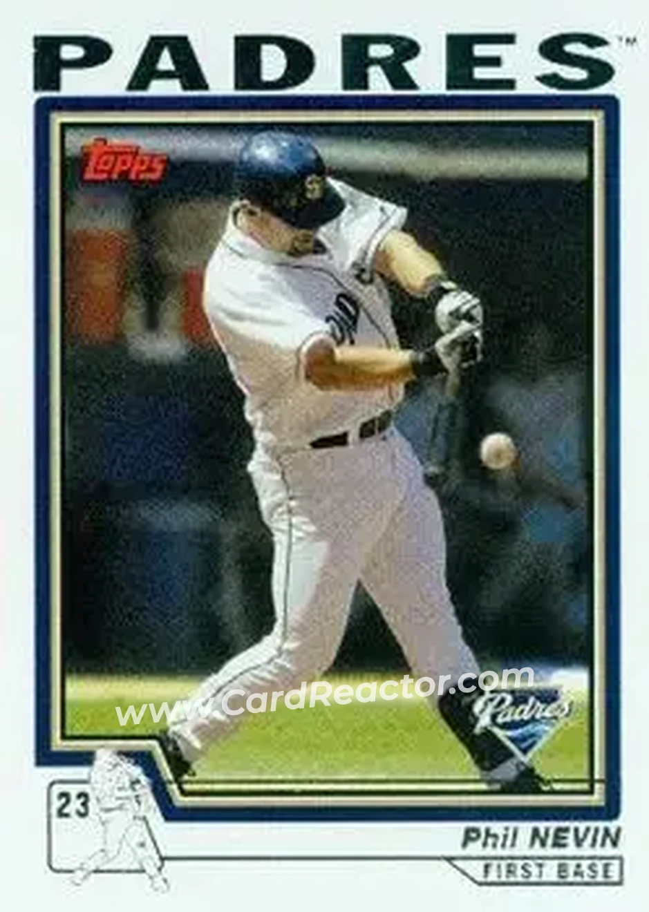 2004 Topps #446 - Phil Nevin - San Diego Padres - Front