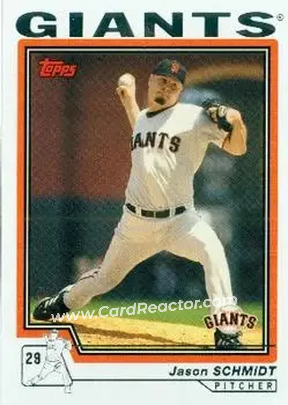 2004 Topps #447 - Jason Schmidt - San Francisco Giants - Front