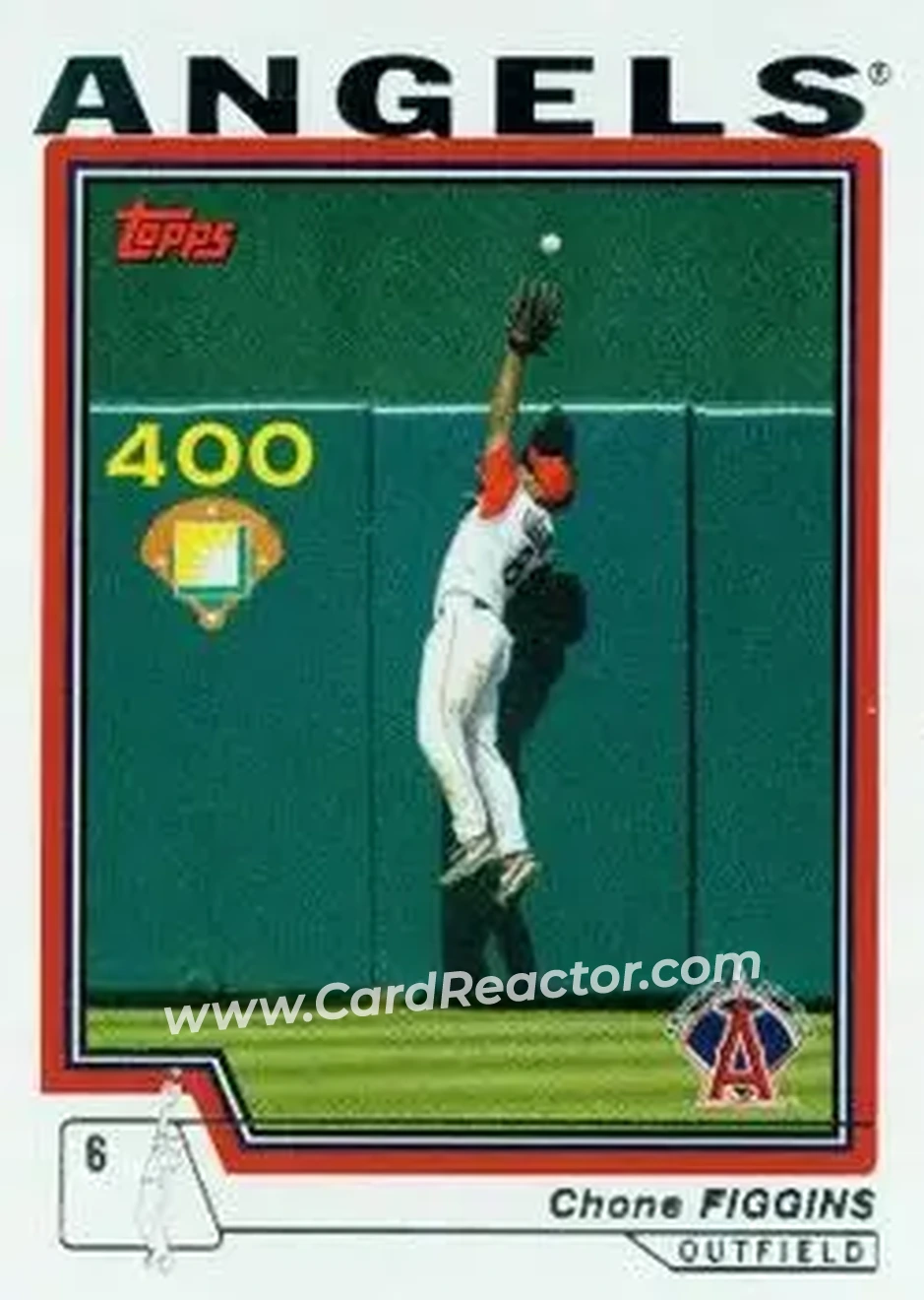 2004 Topps #452 - Chone Figgins - Anaheim Angels - Front