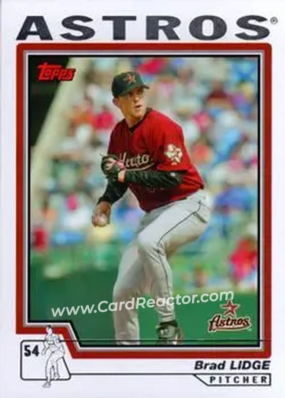 2004 Topps #461 - Brad Lidge - Houston Astros - Front