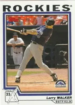 2004 Topps #512 - Larry Walker - Colorado Rockies