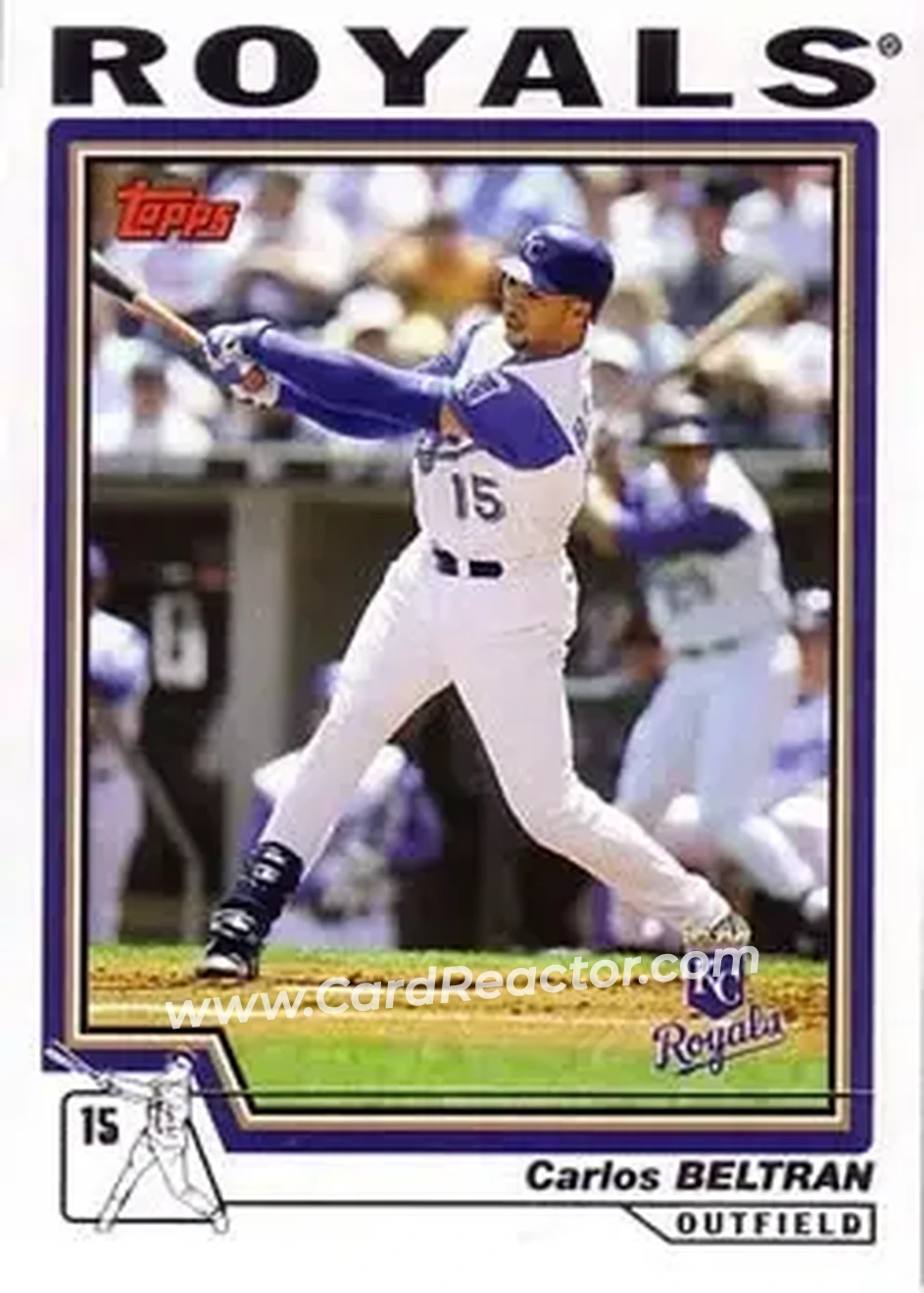 2004 Topps #516 - Carlos Beltran - Kansas City Royals - Front