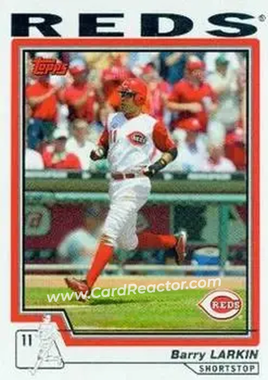 2004 Topps #636 - Barry Larkin - Cincinnati Reds - Front