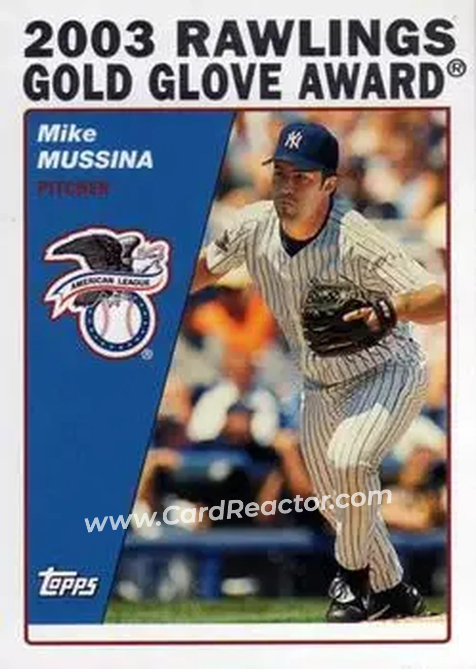 2004 Topps #696 - Mike Mussina - New York Yankees - Front 2004 Topps #696 - Mike Mussina - New York Yankees - Front