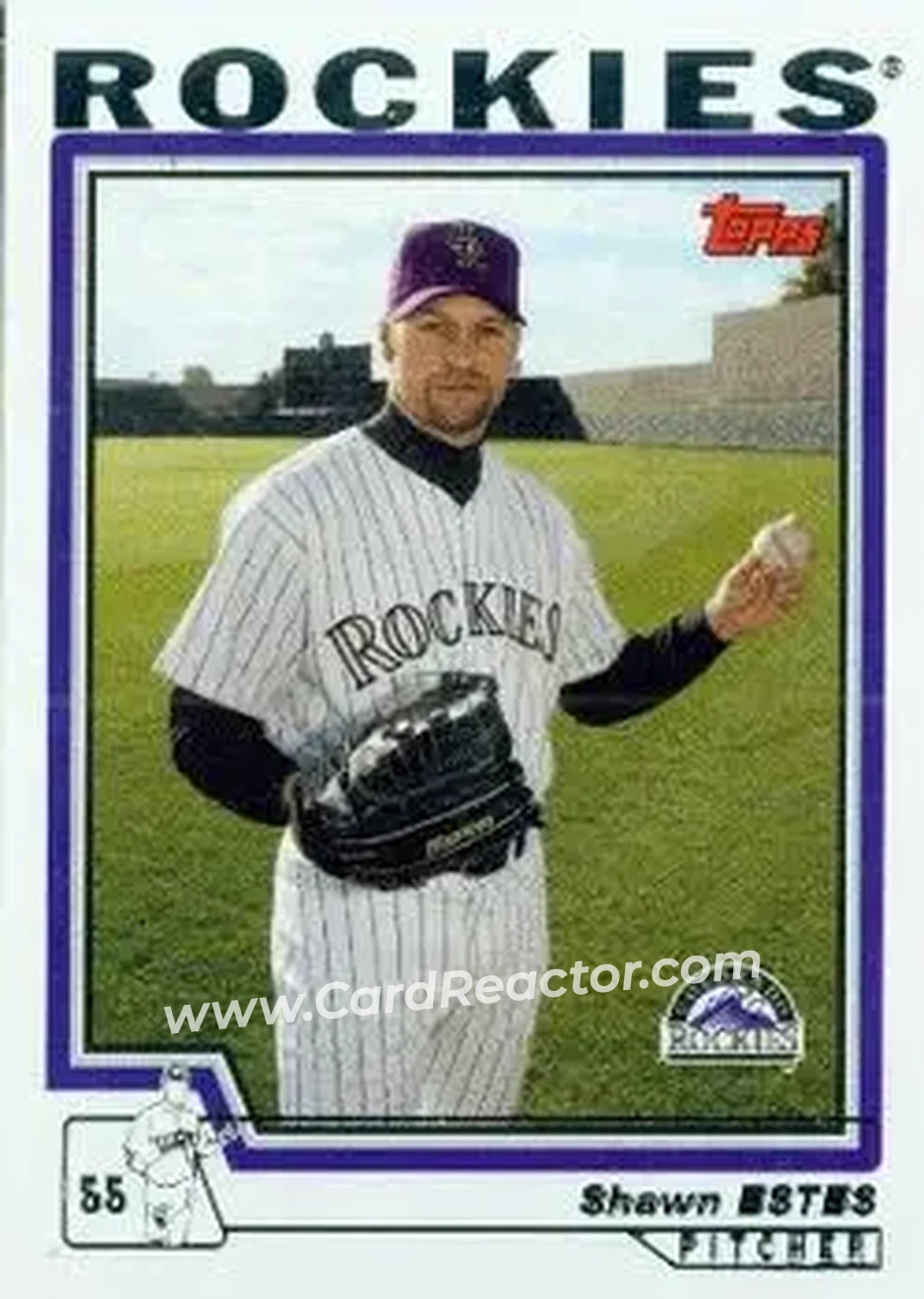 2004 Topps #481 - Shawn Estes - Colorado Rockies - Front