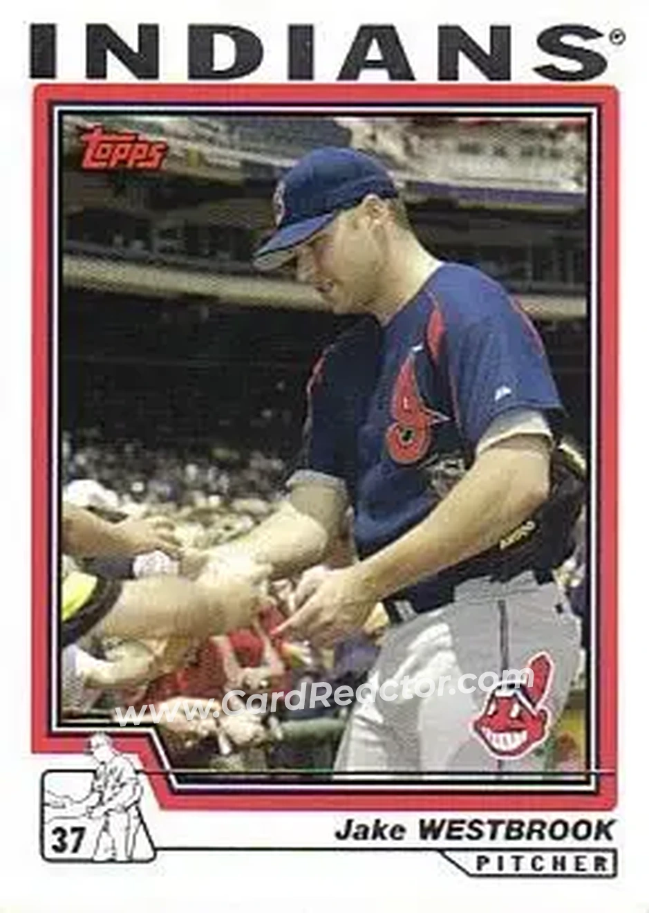 2004 Topps #483 - Jake Westbrook - Cleveland Indians - Front