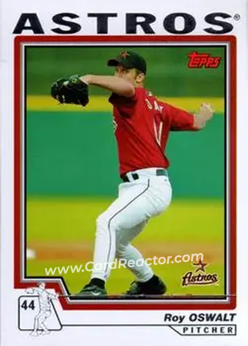 2004 Topps #486 - Roy Oswalt - Houston Astros - Front 2004 Topps #486 - Roy Oswalt - Houston Astros - Front