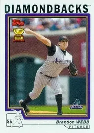 2004 Topps #502 - Brandon Webb - Arizona Diamondbacks