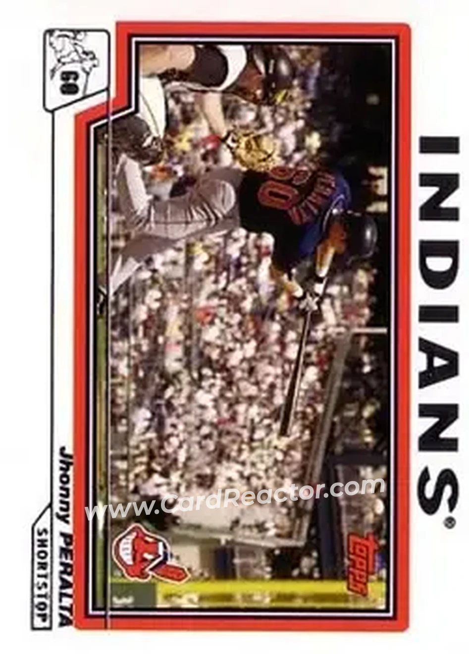 2004 Topps #504 - Jhonny Peralta - Cleveland Indians - Front 2004 Topps #504 - Jhonny Peralta - Cleveland Indians - Front