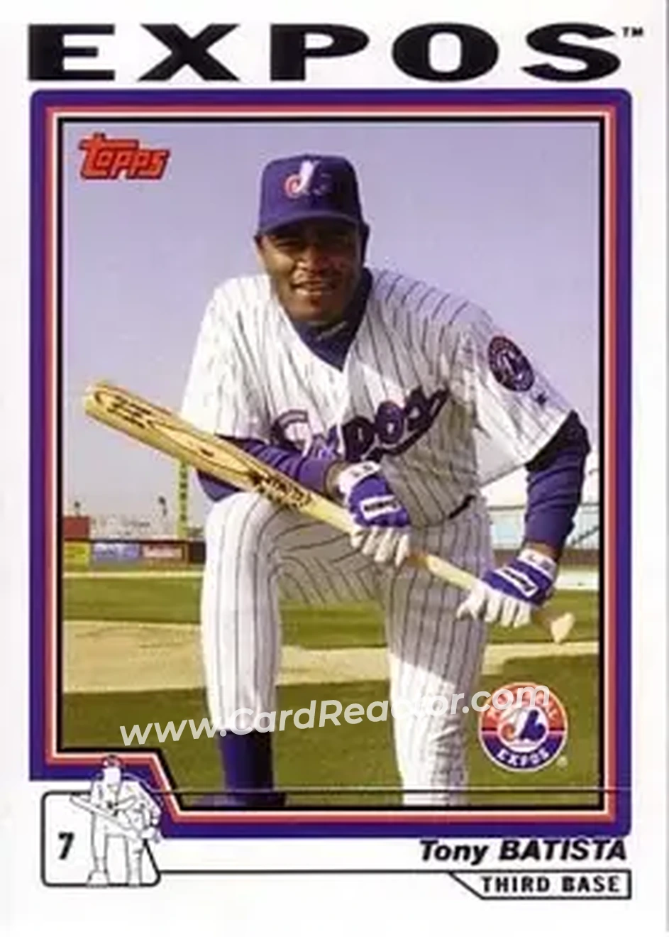 2004 Topps #506 - Tony Batista - Montreal Expos - Front