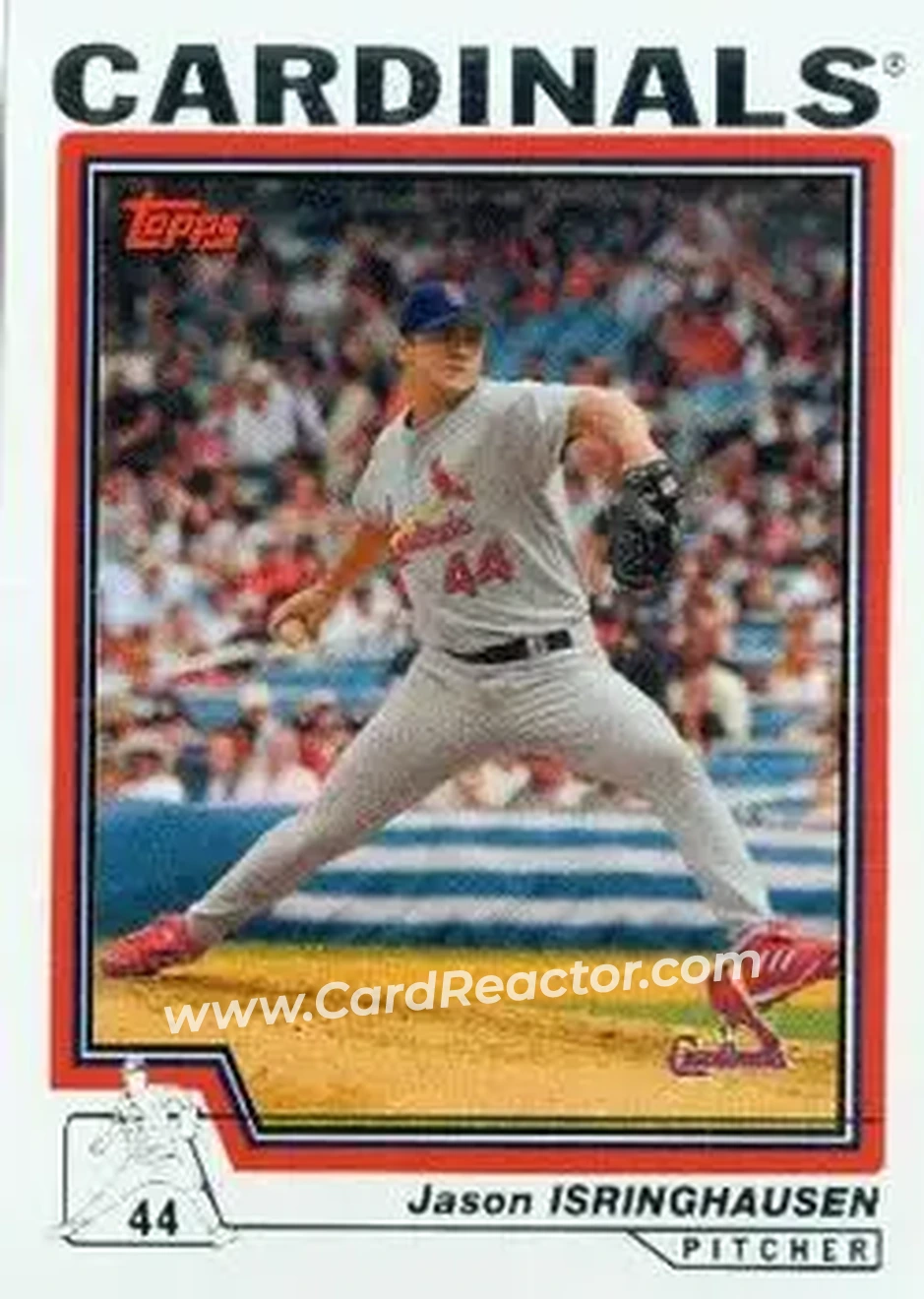 2004 Topps #525 - Jason Isringhausen - St. Louis Cardinals - Front
