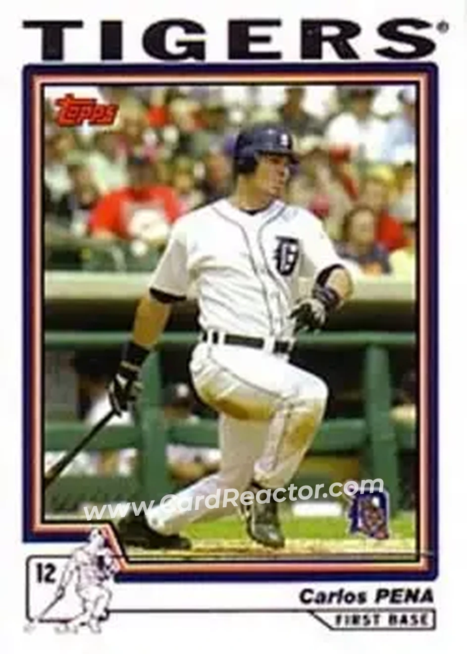 2004 Topps #542 - Carlos Peña - Detroit Tigers - Front 2004 Topps #542 - Carlos Peña - Detroit Tigers - Front