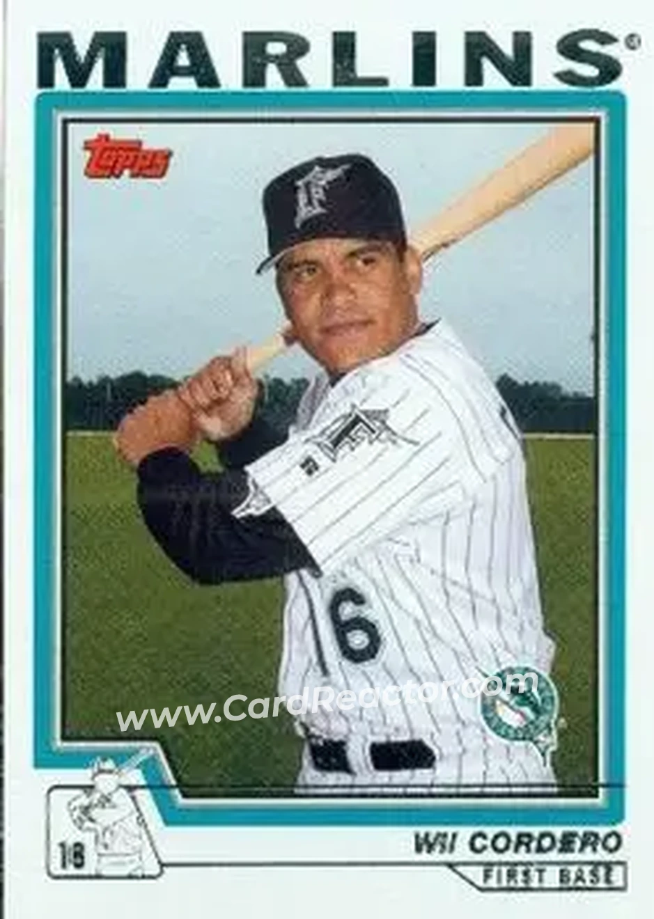 2004 Topps #547 - Wil Cordero - Florida Marlins - Front