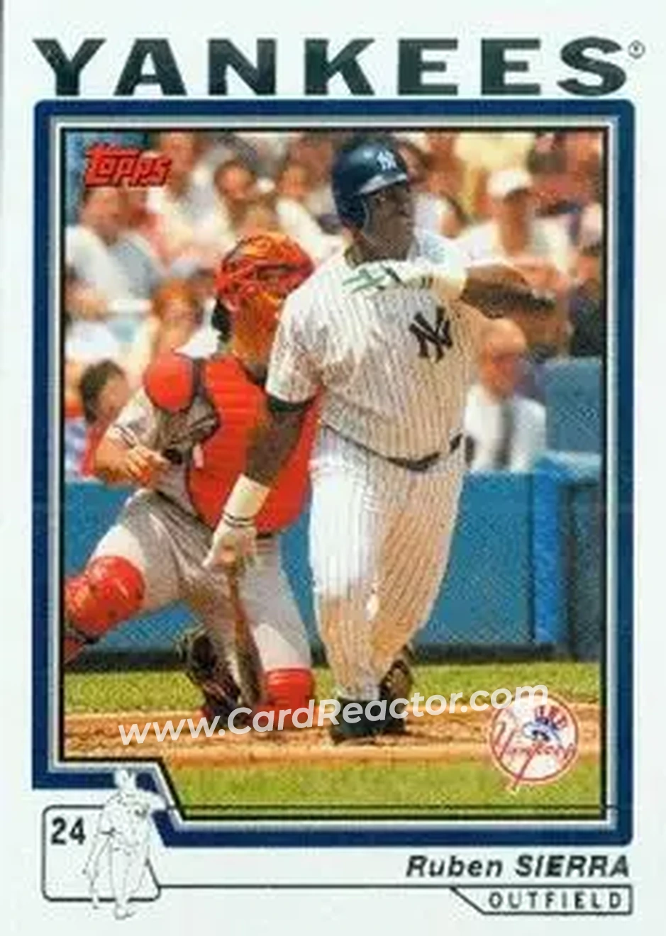 2004 Topps #549 - Ruben Sierra - New York Yankees - Front 2004 Topps #549 - Ruben Sierra - New York Yankees - Front