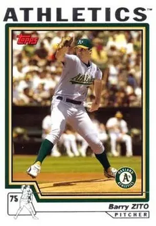 2004 Topps #550 - Barry Zito - Oakland Athletics