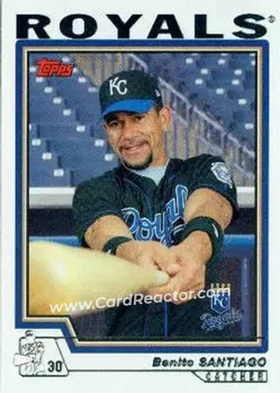 2004 Topps #554 - Benito Santiago - Kansas City Royals - Front