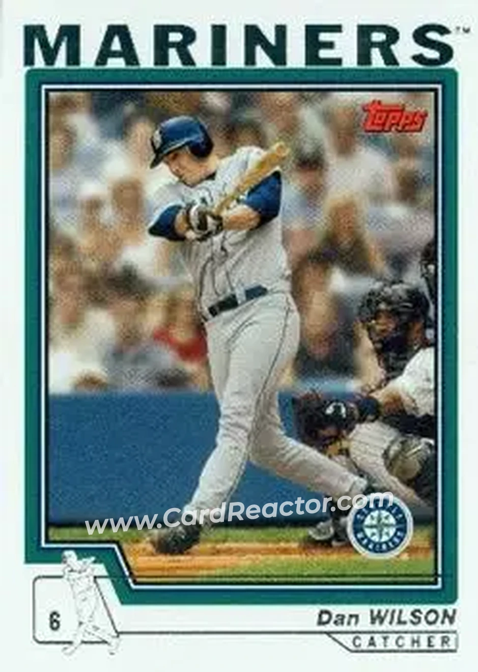 2004 Topps #558 - Dan Wilson - Seattle Mariners - Front
