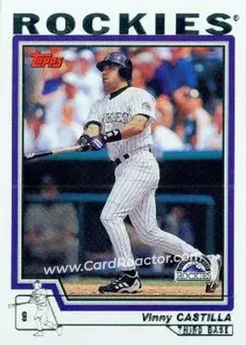 2004 Topps #563 - Vinny Castilla - Colorado Rockies - Front
