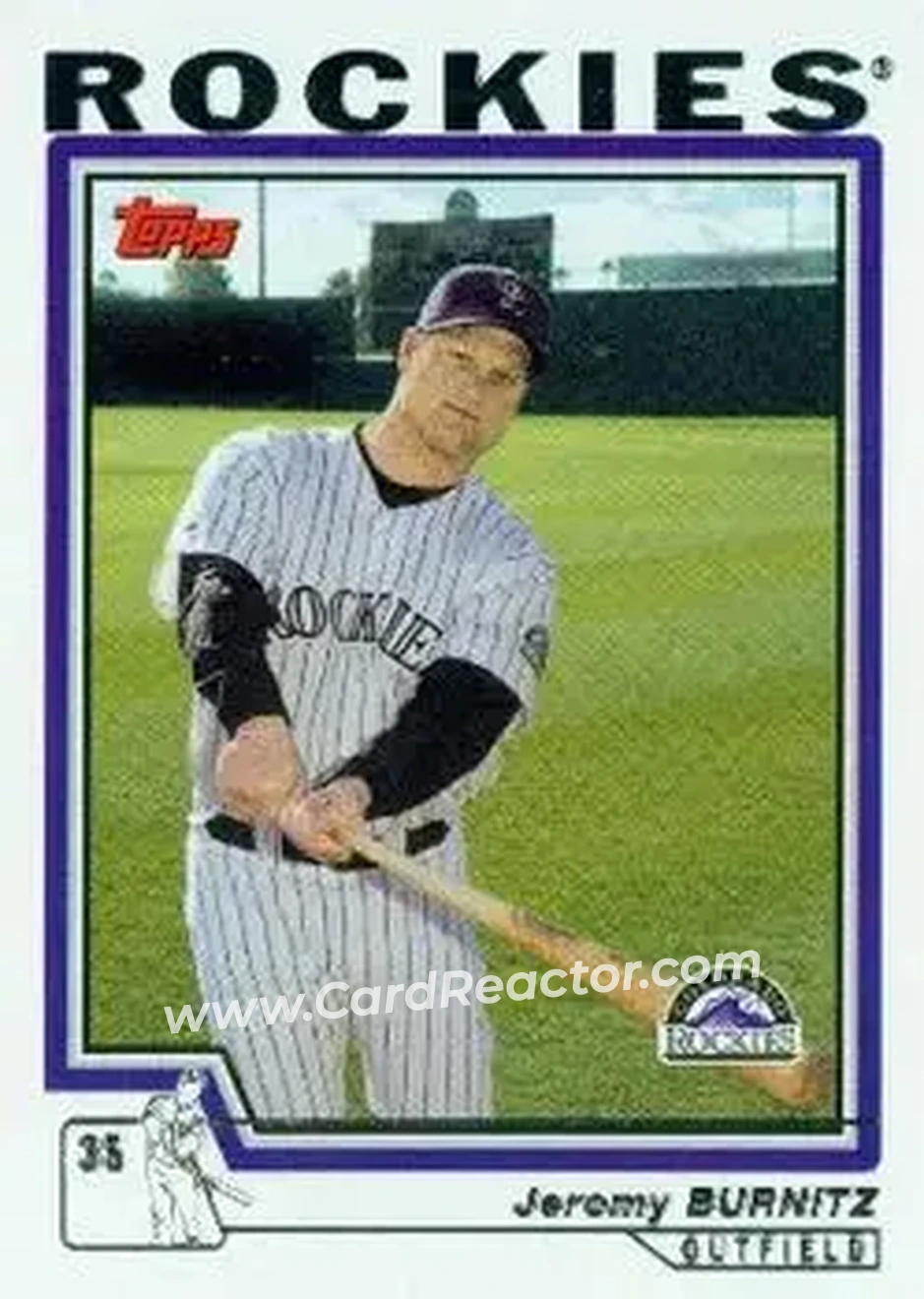 2004 Topps #574 - Jeromy Burnitz - Colorado Rockies - Front