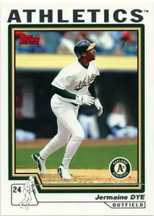 2004 Topps #579 - Jermaine Dye - Oakland Athletics