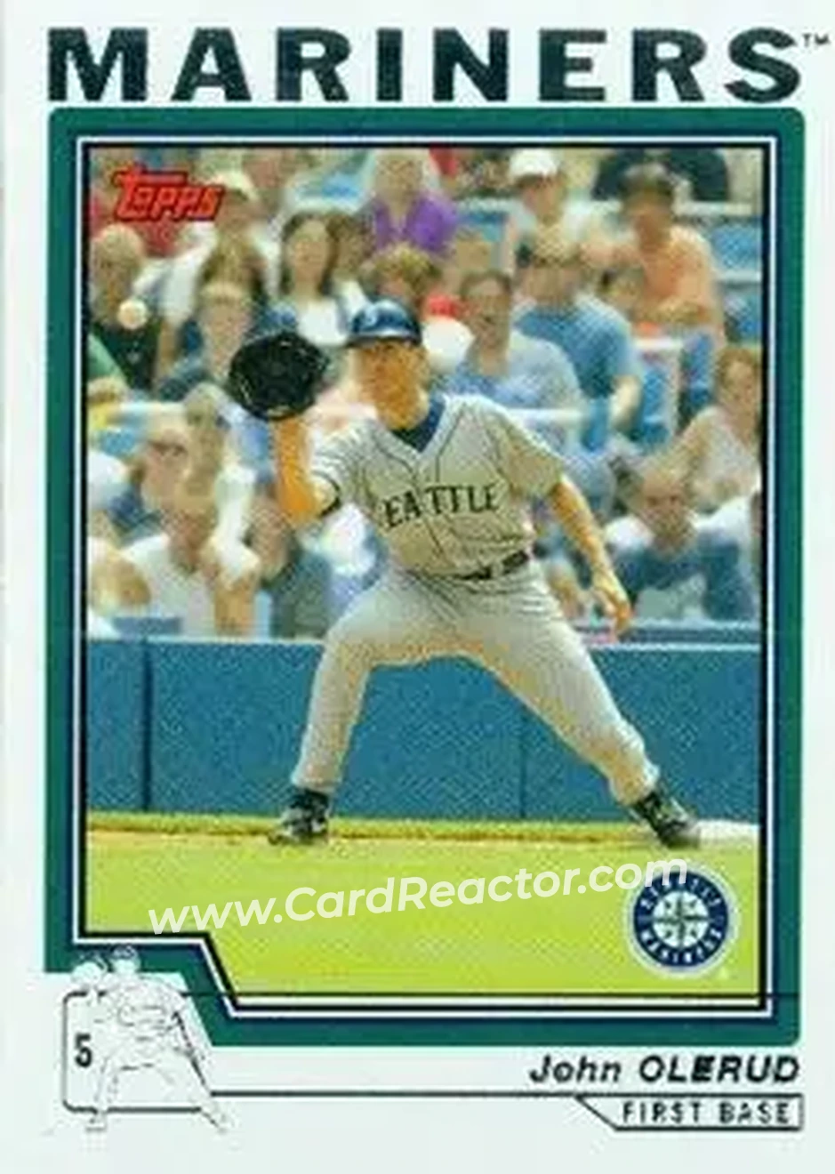 2004 Topps #581 - John Olerud - Seattle Mariners - Front 2004 Topps #581 - John Olerud - Seattle Mariners - Front