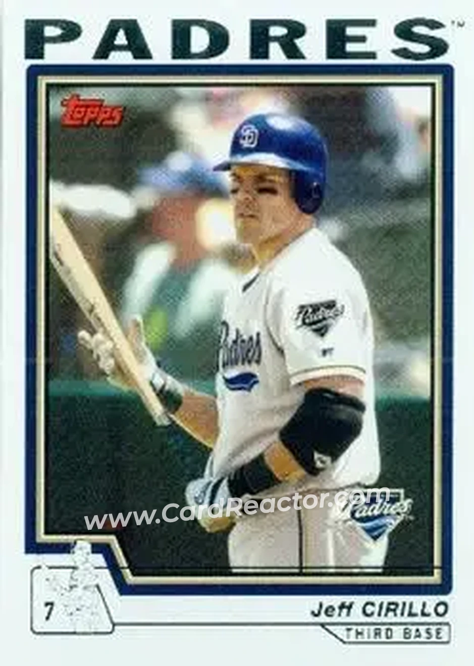 2004 Topps #585 - Jeff Cirillo - San Diego Padres - Front