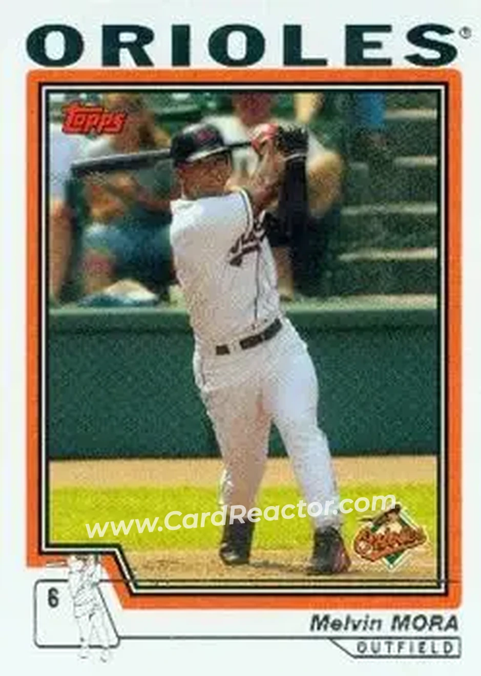 2004 Topps #588 - Melvin Mora - Baltimore Orioles - Front 2004 Topps #588 - Melvin Mora - Baltimore Orioles - Front