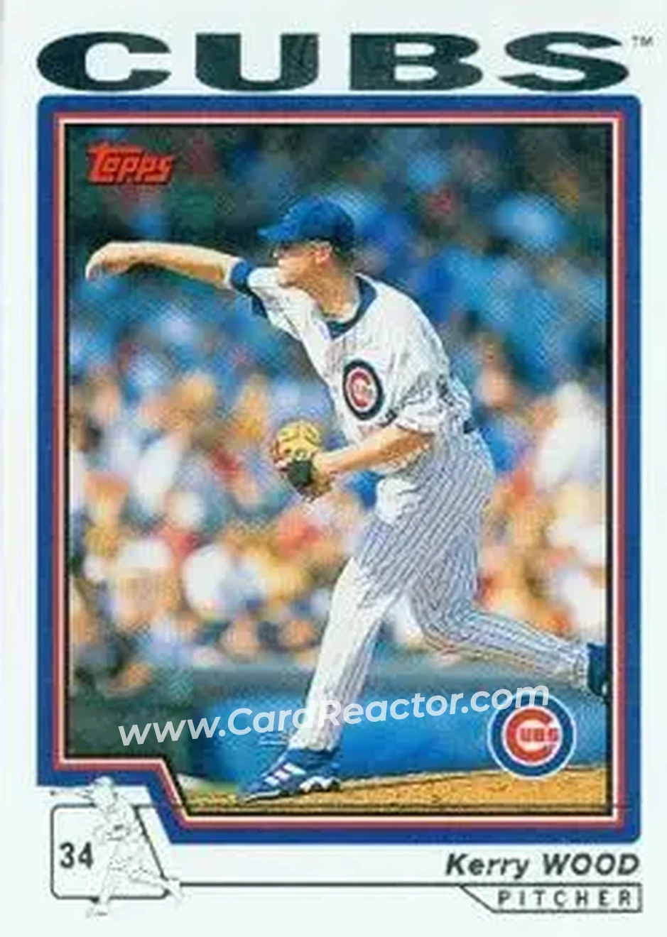 2004 Topps #590 - Kerry Wood - Chicago Cubs - Front